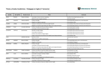 Títulos y Grados Académicos - Pedagogía en Inglés (1° Semestre)