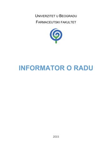 INFORMATOR O RADU