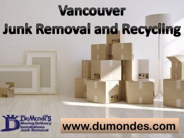 Vancouver Junk Removal & Recycling | DuMonde Services Mgmt Inc