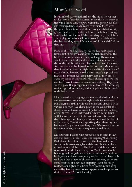 Bride & Beau Magazine Nov 15