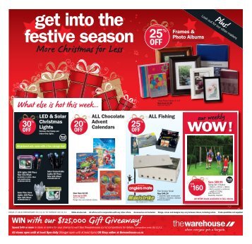 get into the festive season - The Warehouse