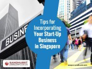 Tips to Register Your Company in Singapore