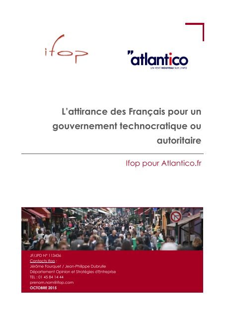 L’attirance des Français pour un gouvernement technocratique ou autoritaire