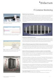 IT Container Monitoring mit vernetzten Überwachungssystemen von Didactum