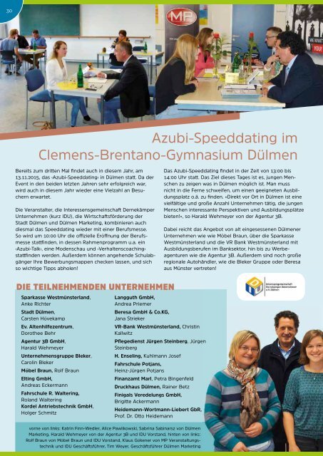 azubi speed dating münster 2015