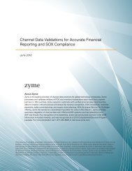 Zyme Channel Data Validations For Financial Reporting and SOX Compliance