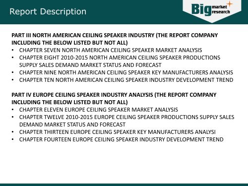 Global Ceiling Speaker Industry 2015 Market Research Report