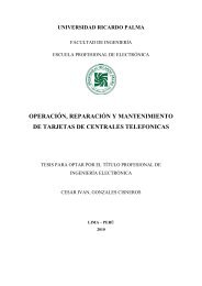 OPERACIÓN REPARACIÓN Y MANTENIMIENTO DE TARJETAS DE CENTRALES TELEFONICAS