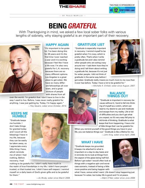 THE FIGHT SOCAL'S LGBT MONTHLY PUBLICATION NOVEMBER 2015