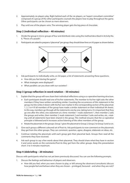 TASKs for democracy