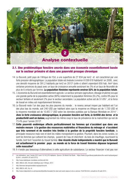 DROITS FONCIERS DES FEMMES AU BURUNDI LE TEMPS DE L’ACTION