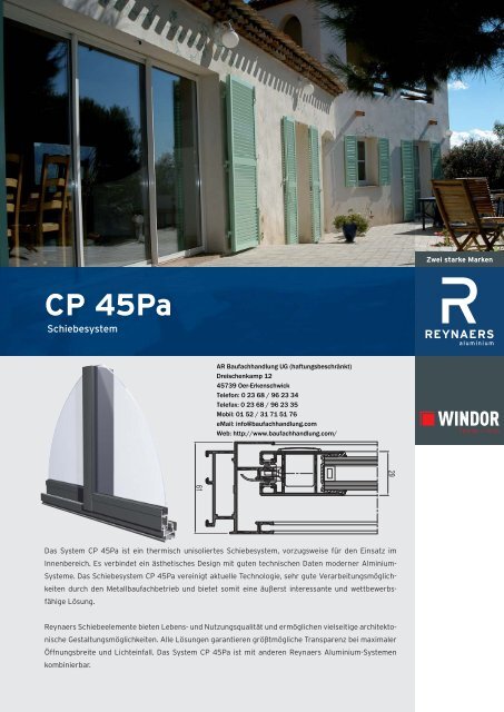 WINDOR-CP45Pa_Schiebesystem