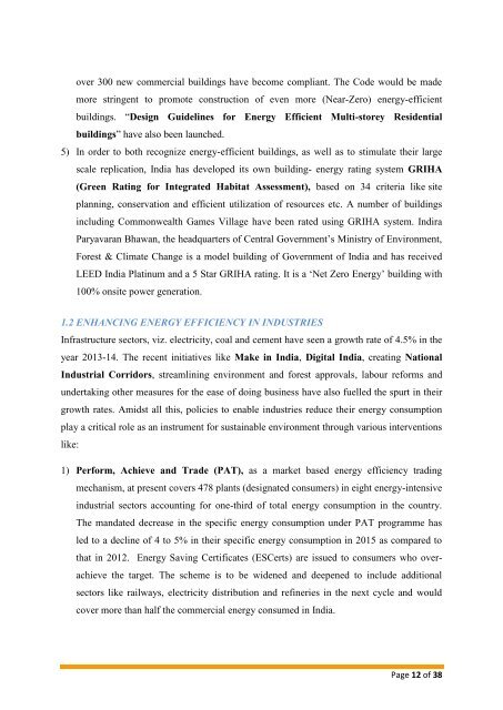 INDIA’S INTENDED NATIONALLY DETERMINED CONTRIBUTION