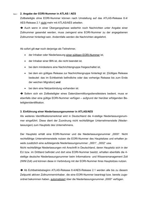 ATLAS-Teilnehmerinformation 3925-07/2011 - IHK Schwerin