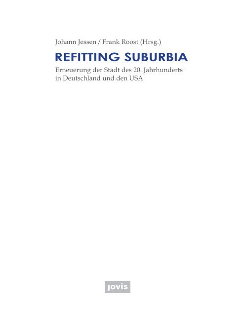 Refitting Suburbia