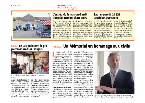 Tendance Ouest 11/06/2015