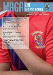 Magazin Heimspiel gegen SPG Aschach/Waldneukirchen