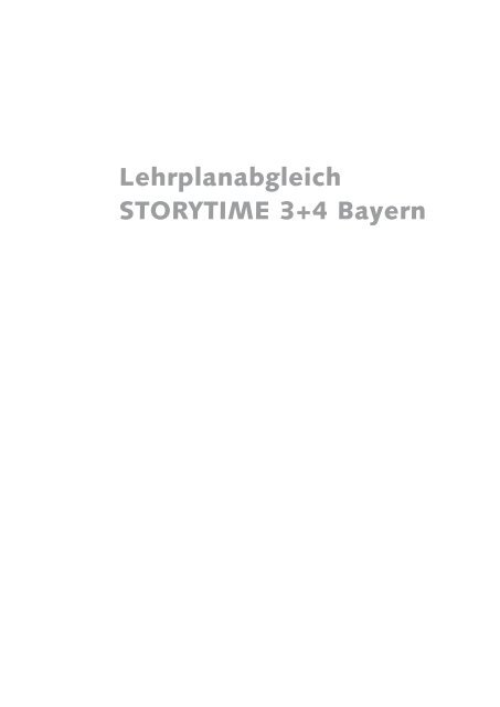 Storytime Bayern 3 und 4 (PDF, 121 kb - Grundschule Englisch
