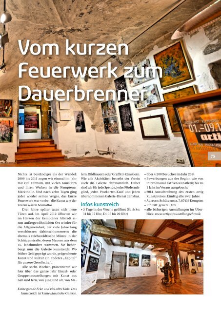 artig'15 Magazin zur Ausstellung