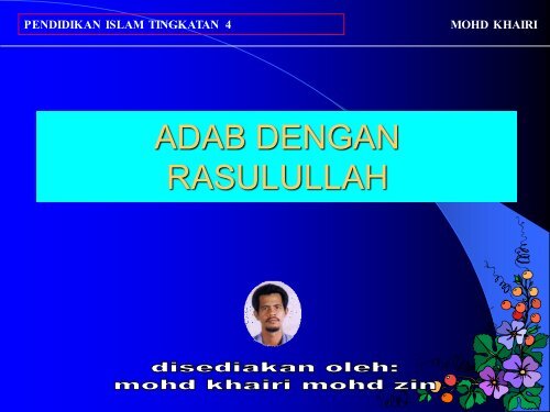 Pel 36 Adab Dengan Rasulullah