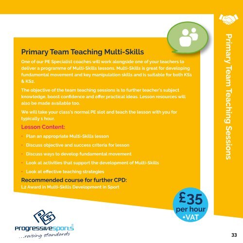 Progressive Sports Teacher Training Prospectus 