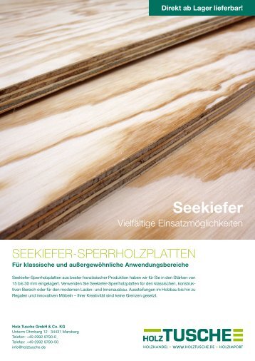 Seekiefer-Sperrholzplatten