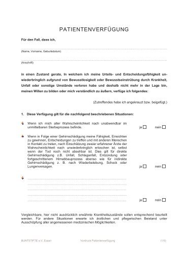 Muster Patientenverfügung [Download,*.pdf, 40,41 KB ]