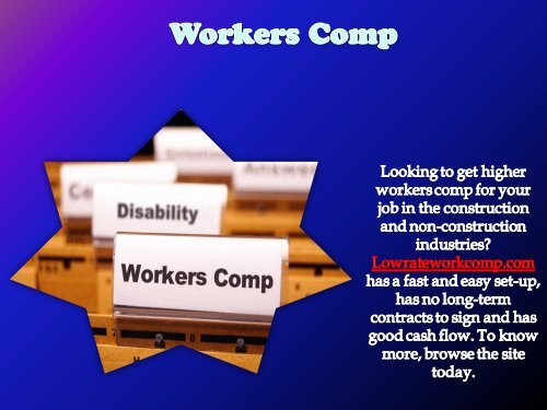 Workers Comp Quote
