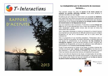 RAPPORT D’ACTIVITE 2013