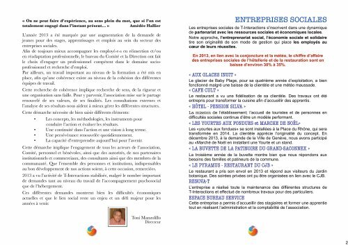 RAPPORT D’ACTIVITE 2013