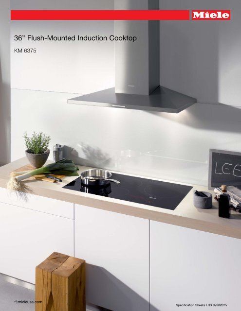36 Flush Mounted Induction Cooktop