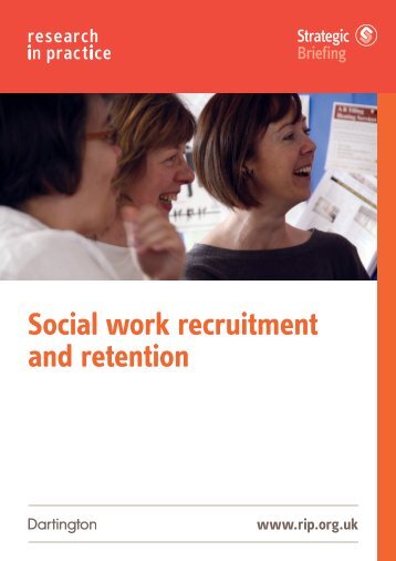 Social work recruitment and retention