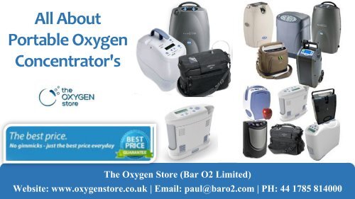 All About Portable Oxygen Concentrators