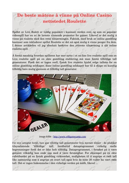 Vinn penger p? roulette