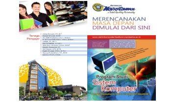 Brosur Prodi Sistem Komputer - Universitas Narotama