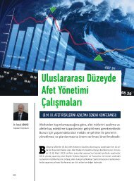 Uluslararası Düzeyde Afet Yönetimi Çalışmaları