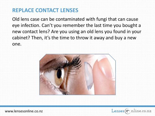 Tips to Maintain Contact Lenses