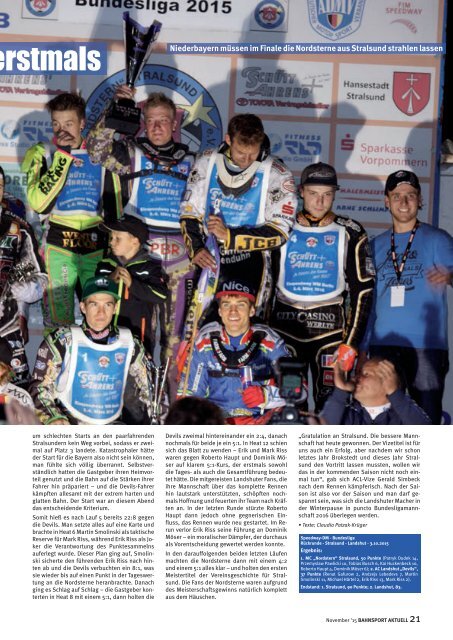 Bahnsport 11/ 2015