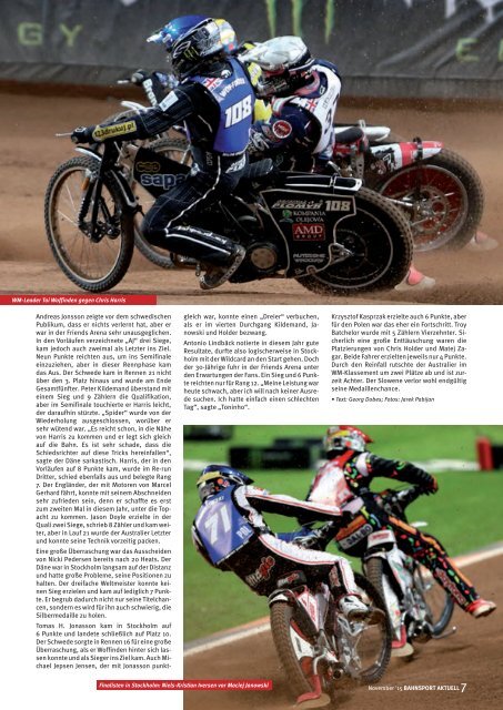 Bahnsport 11/ 2015