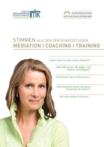 Stimmen aus den Zertifikatsstudien Mediation_Coaching_Training_2015-11-05