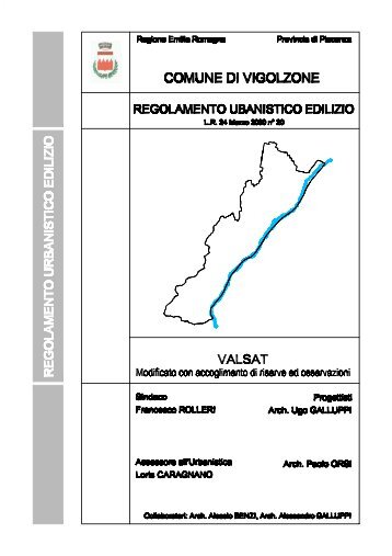 Vincoli e Tutele Ambientali - Legenda - Comune di Vigolzone