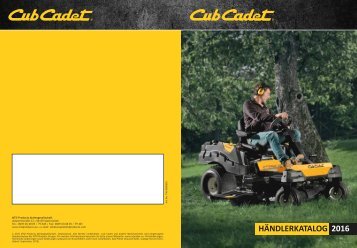Cub Cadet katalog 2016 DE