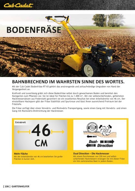 Cub Cadet katalog 2016 DE