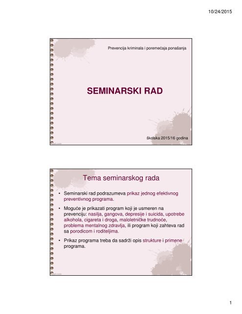 SEMINARSKI RAD