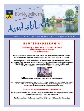 Amtsblatt vom 04.03.2010 (KW 9) - Gemeinde Böhl-Iggelheim