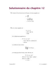 Solutionnaire du chapitre 12