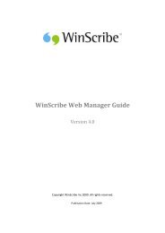 WinScribe Web Manager Guide - Pathology
