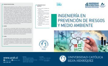 INGENIERÍA EN PREVENCIÓN DE RIESGOS Y MEDIO AMBIENTE