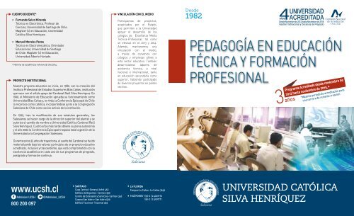 TÉCNICA Y FORMACIÓN PROFESIONAL