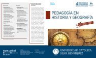 PEDAGOGÍA EN HISTORIA Y GEOGRAFÍA